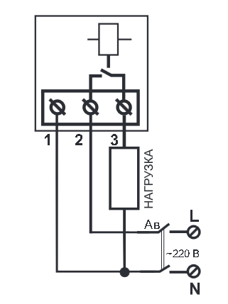 Электрическая схема реле VP-40A