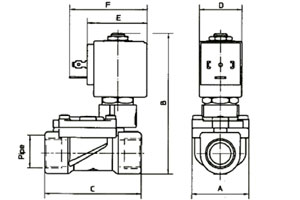 Схематическое изображение клапана 21WA4KOB130