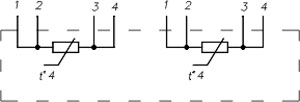 Рис.3. Схема соединений внутренних проводников для рис. 7, 8, 12, 13, 14