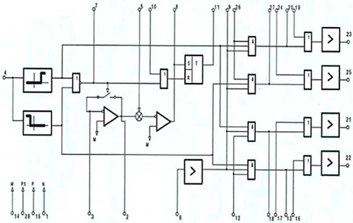 Рис.1. Схема интегральной микросборки ДК-1М