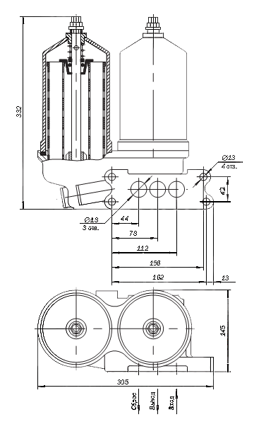 Размеры масляного фильтра 31А–10С2